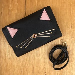 Kate Spade Winni Leather Crossbody in Cat Multi